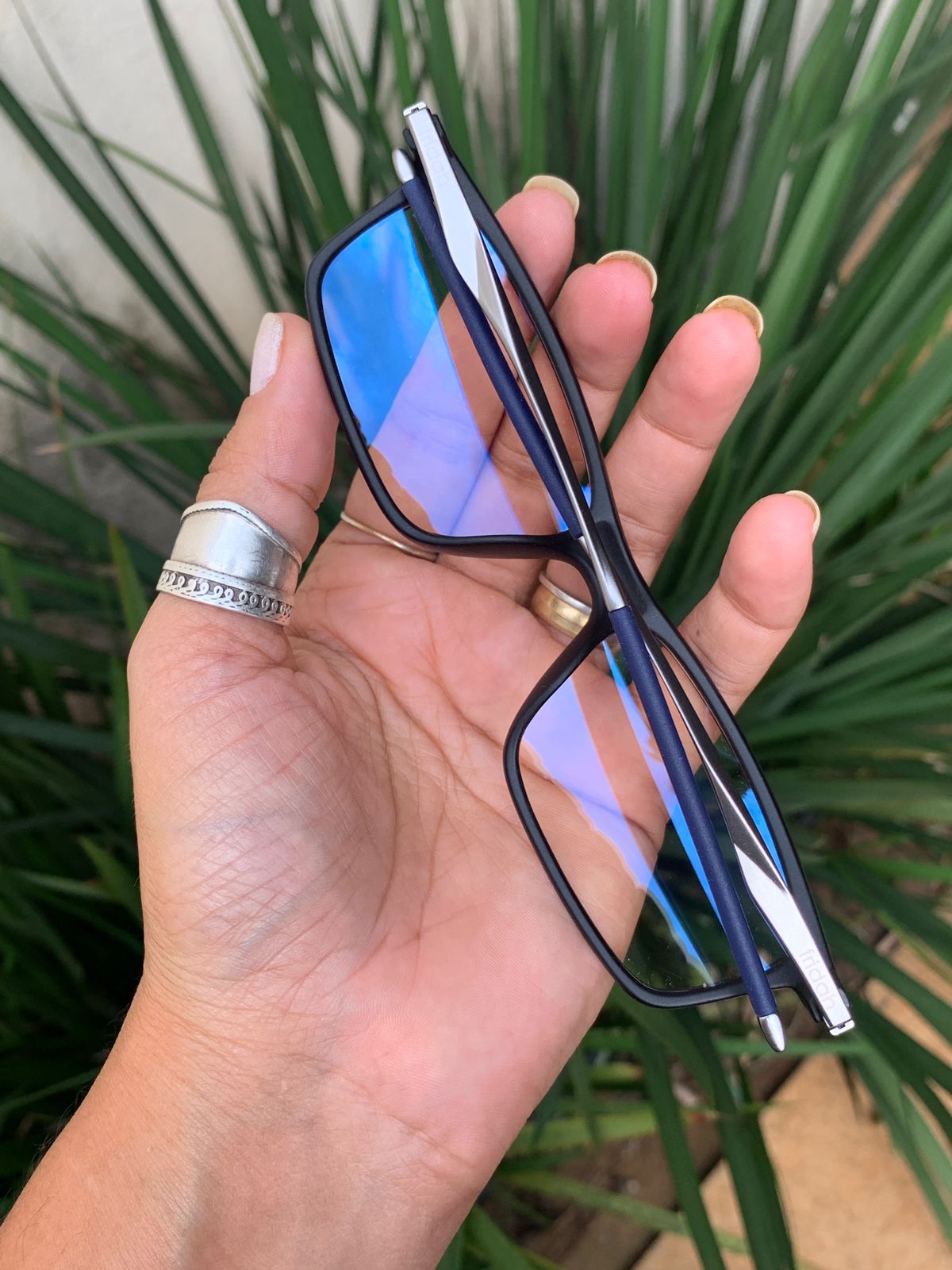 Armação Masculina 90417- Haste azul