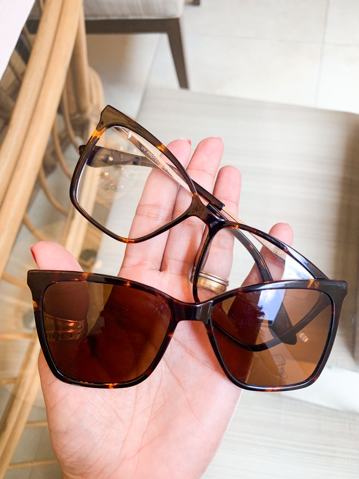 Armação 8035- Modelo 2 em 1 - Marrom