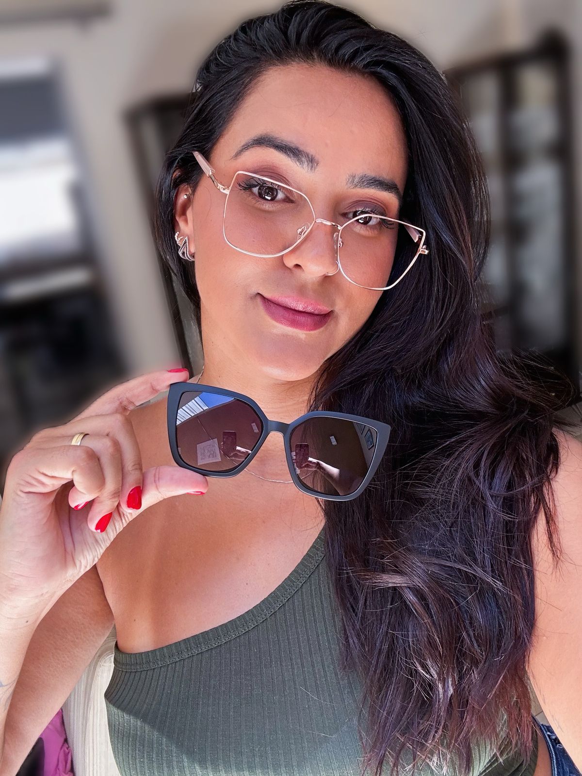 Óculos Camila - 3 em 1 - Nude rosê