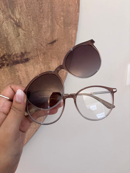 Óculos Mia - 2 em 1 - Champanhe