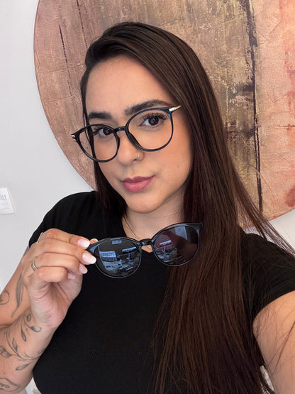 Óculos Mia - 2 em 1 - Preto
