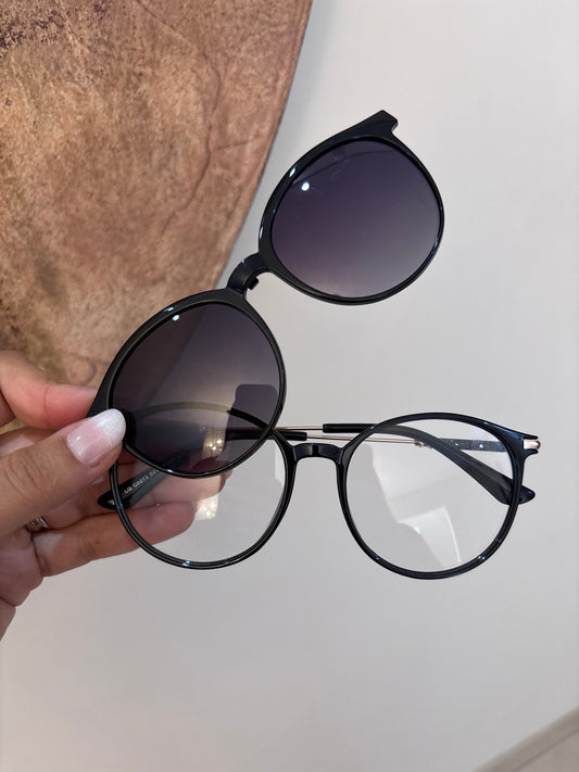 Óculos Mia - 2 em 1 - Preto