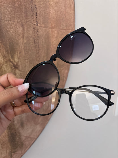 Óculos Mia - 2 em 1 - Preto