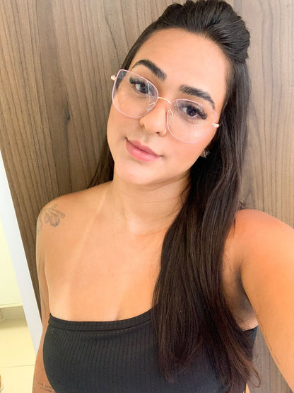 Armação 9806 - Modelo Nath 2 em 1 - Nude Rosê