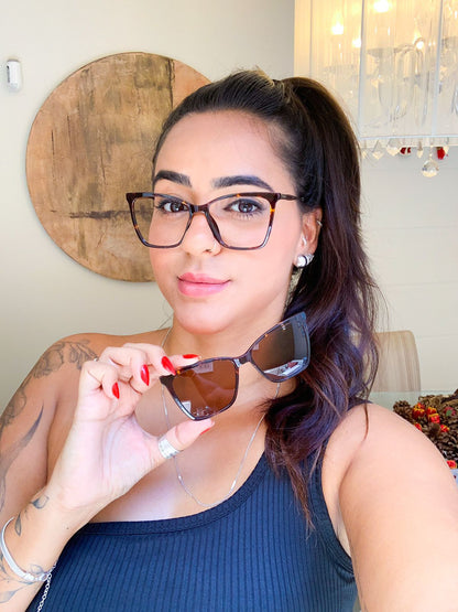 Armação 8035- Modelo 2 em 1 - Marrom