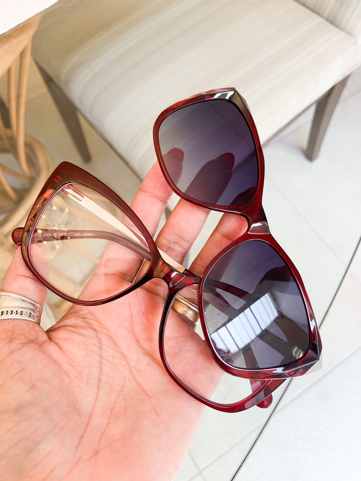 Armação 8710 - Modelo 2 em 1 - Vinho