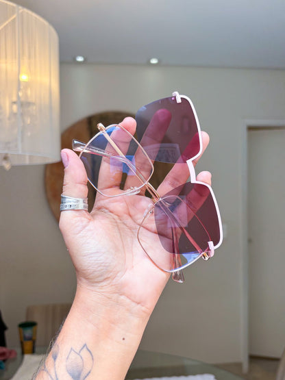 Óculos 8802 - Dourado rosê