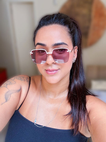 Óculos 8802 - Dourado rosê