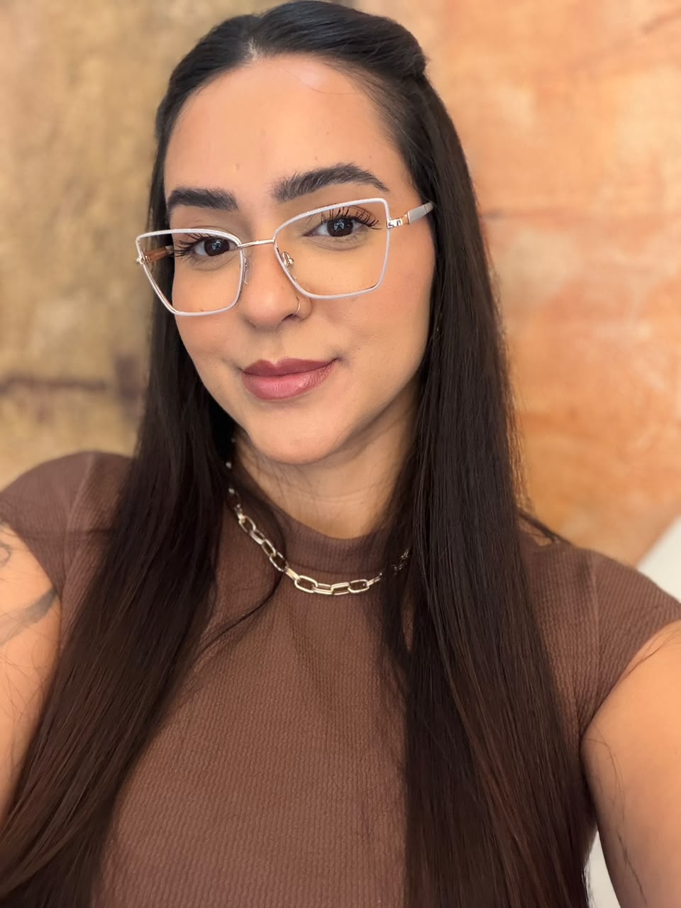 Óculos 90046 - Bege claro