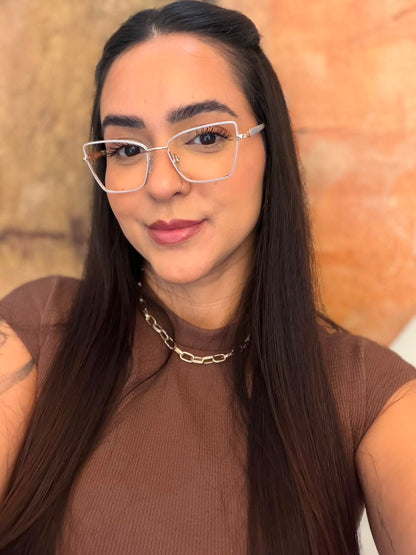 Óculos 90046 - Bege claro