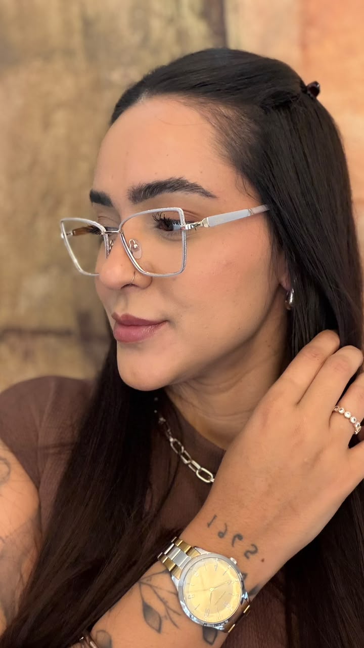 Óculos 90046 - Bege claro