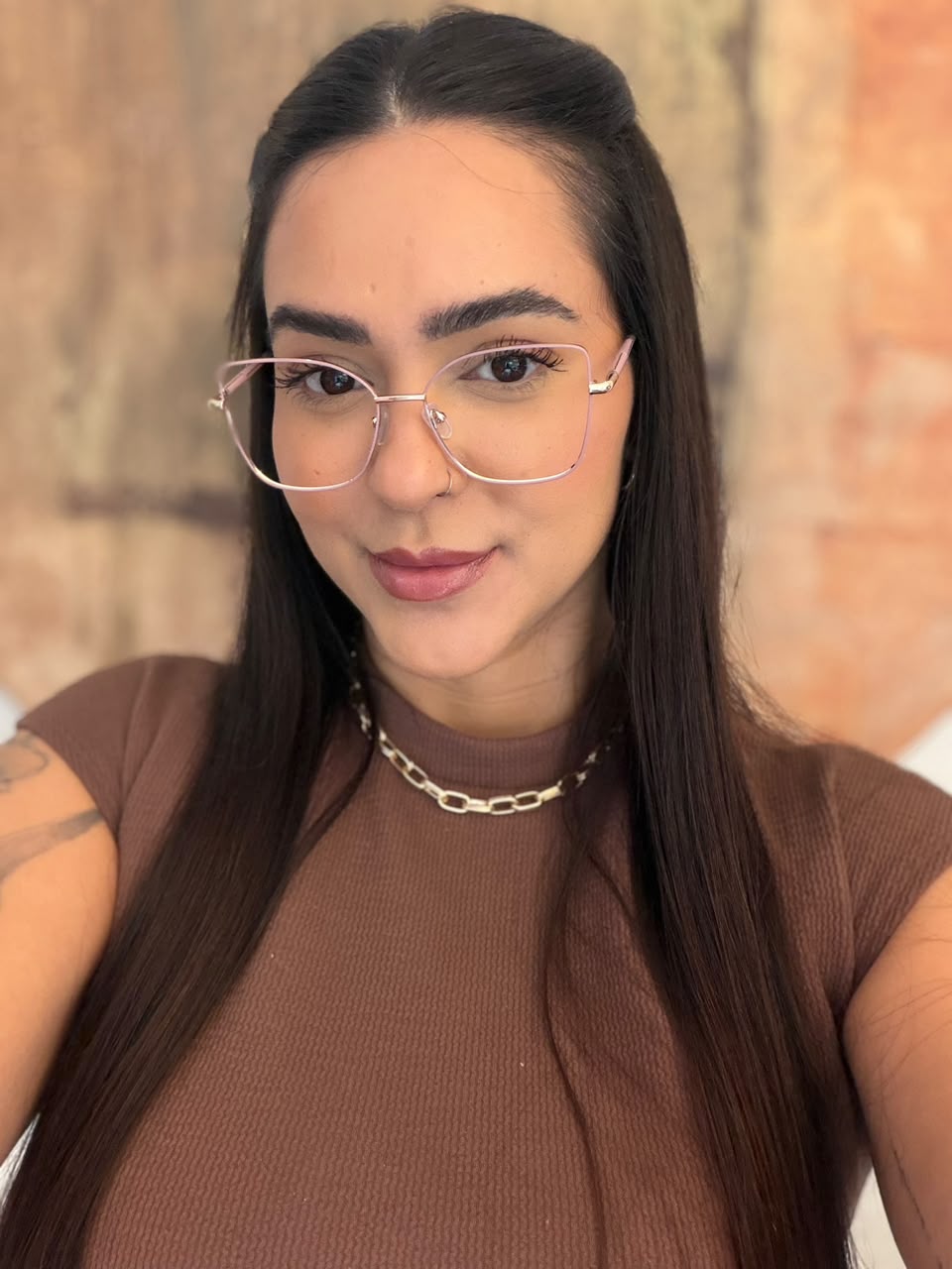 Óculos 600028 - Nude rosado