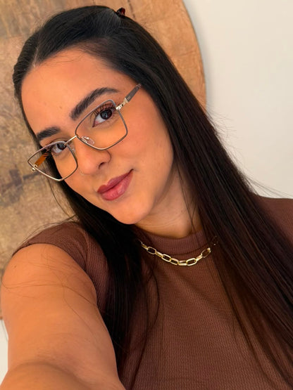 Óculos 90046 - Nude escuro