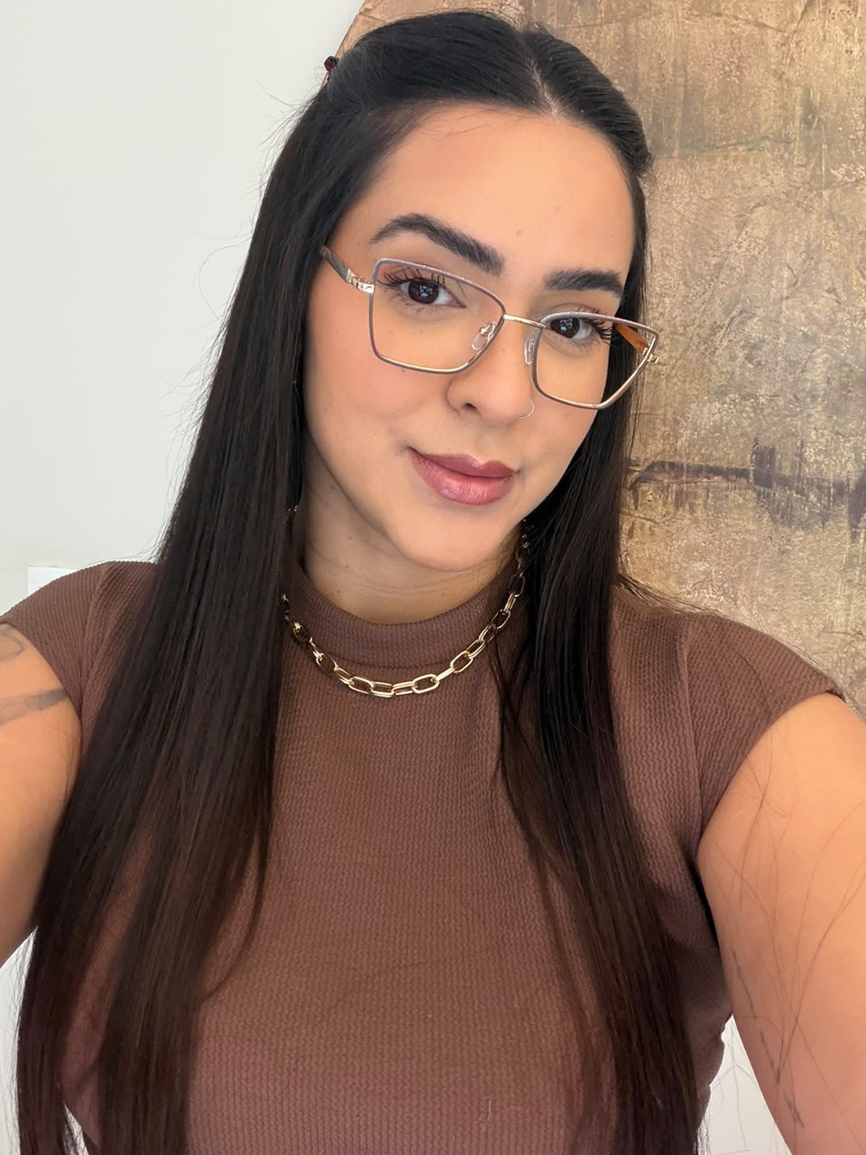 Óculos 90046 - Nude escuro