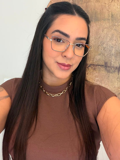 Óculos 90046 - Nude escuro