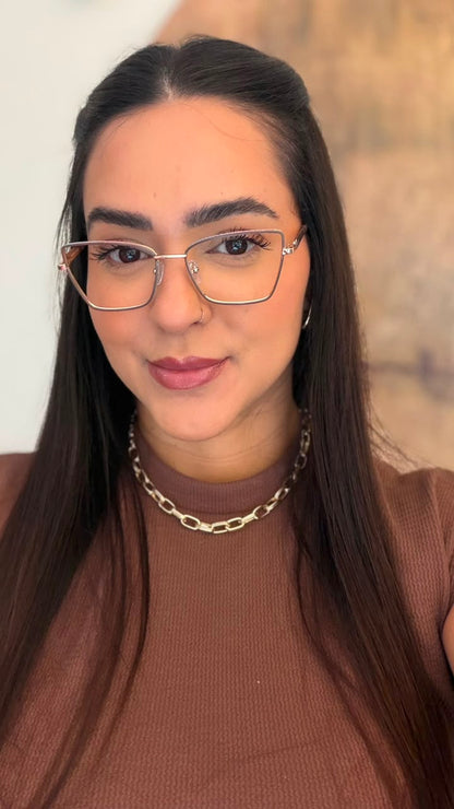 Óculos 90046 - Nude escuro